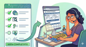 Checklist di accessibilità completata ma utente in difficoltà.